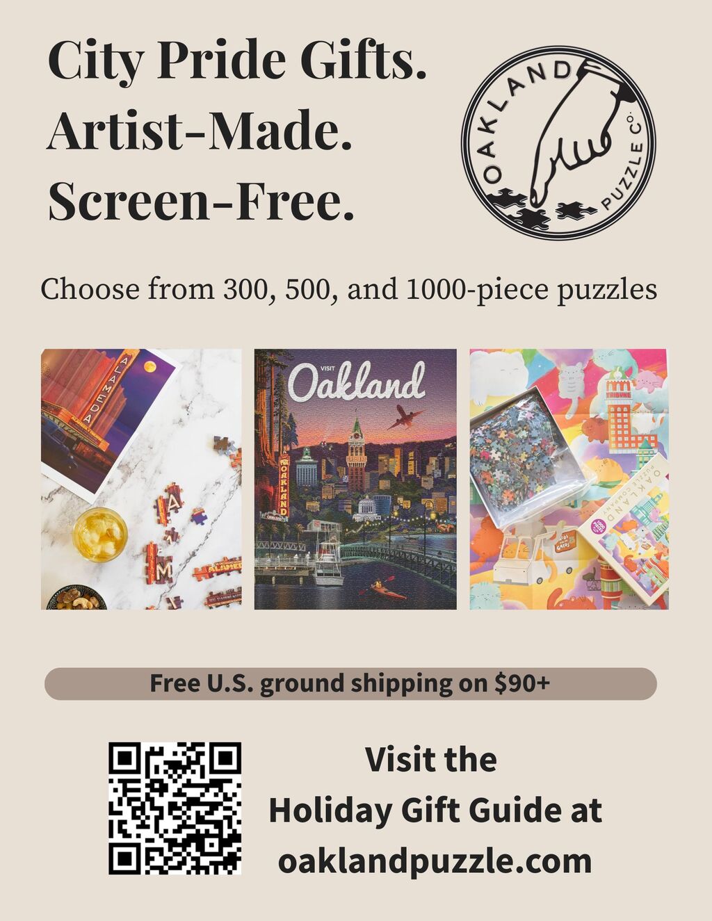 unkown Oakland Puzzle Co  Oakland promotion flier on Digifli com