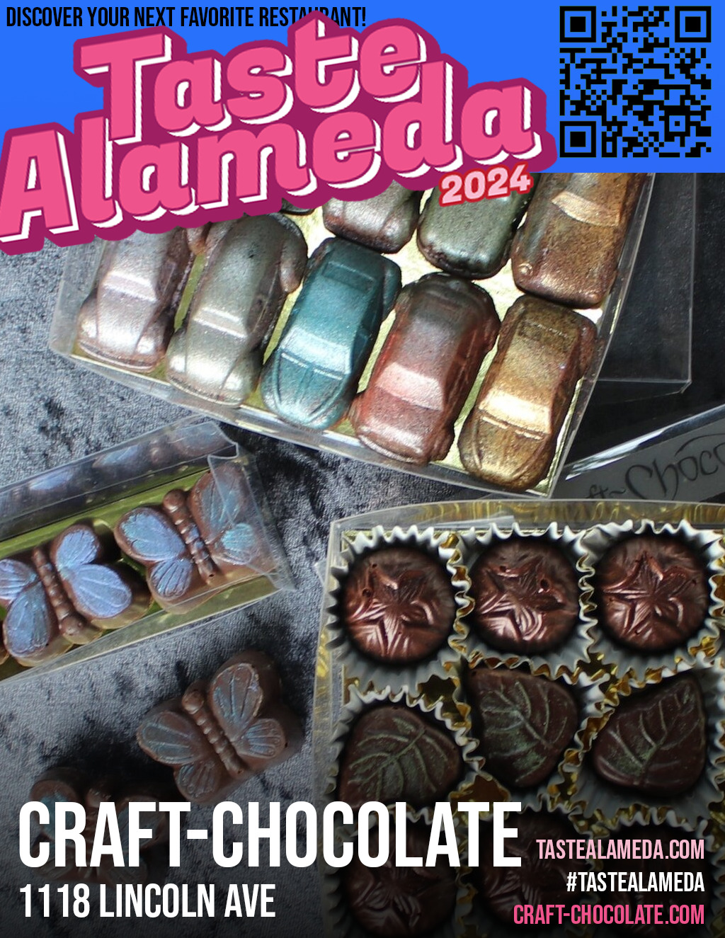  Discover the Best Craft Chocolate in Alameda at TasteAlameda com promotion flier on Digifli com