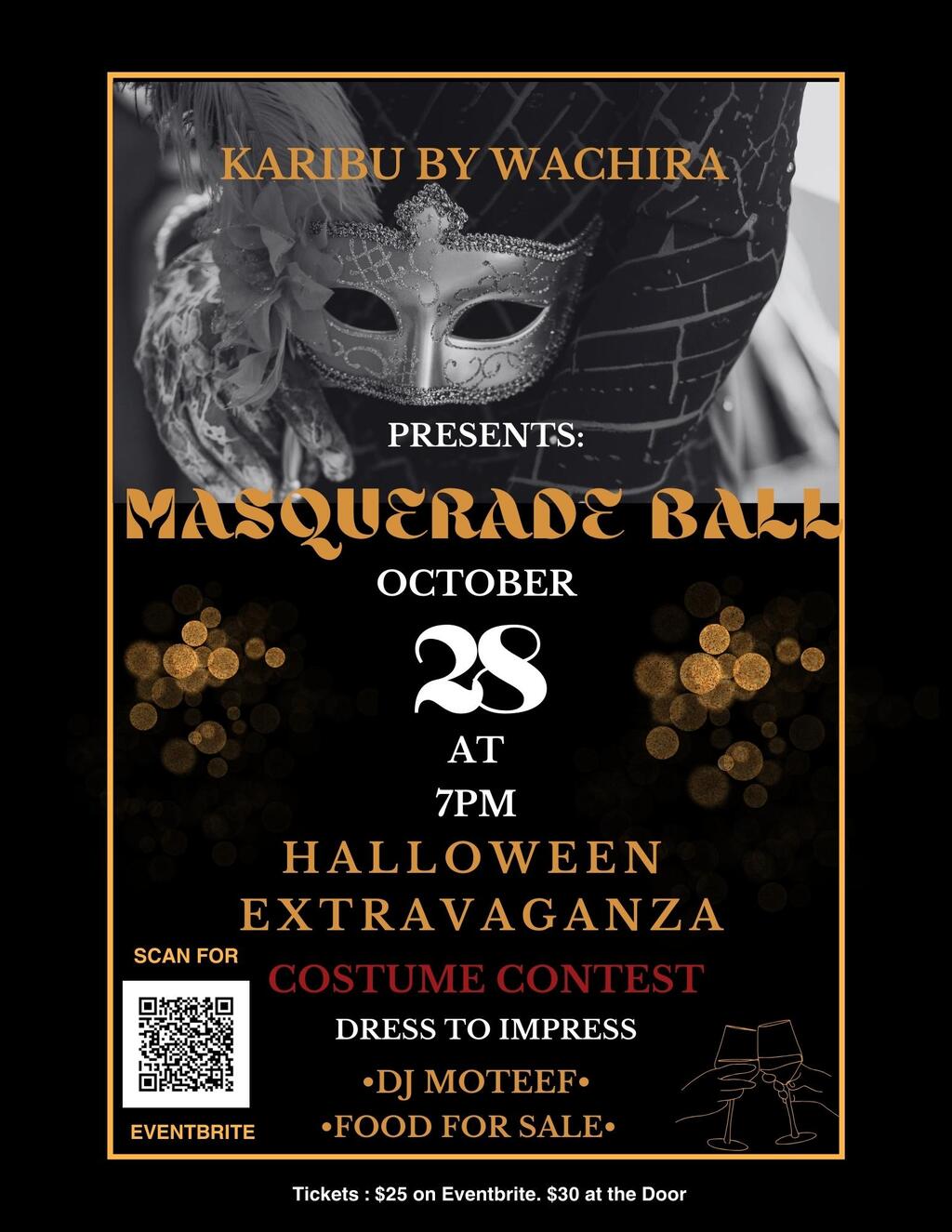 KARIBU by Wachira KARIBU BY WACHIRA PRESENTS  HALLOWEEN EXTRAVAGANZA promotion flier on Digifli com