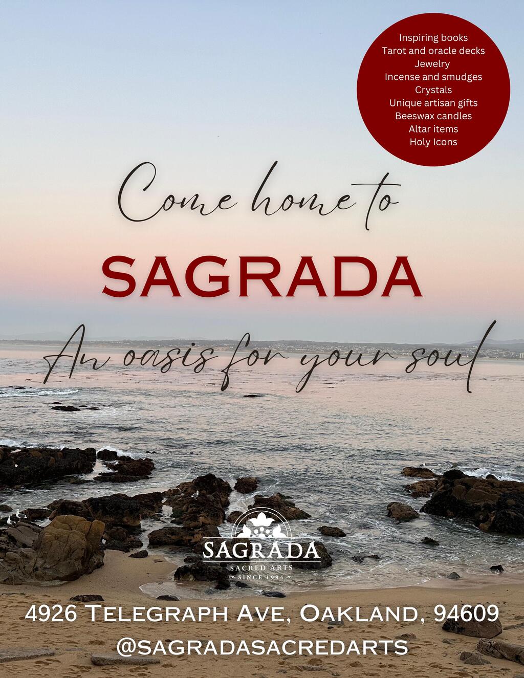 Sagrada Sacred Arts Welcome to SAGRADA  Home of Sacred Arts Since 1994 promotion flier on Digifli com