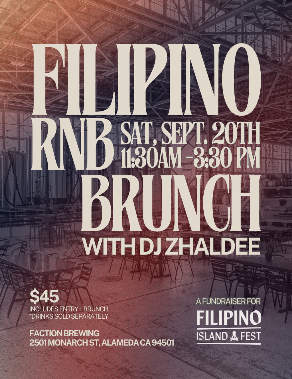 Cafe Jolie Faction Brewing  Alameda promotion flier on Digifli com