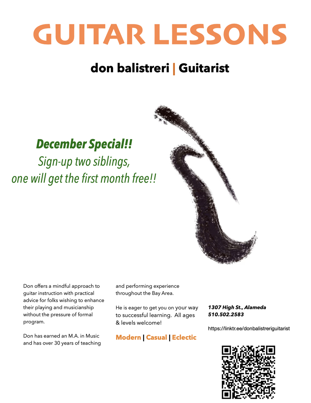 don balistreri   Guitarist Guitar Lessons with Don Balistreri promotion flier on Digifli com