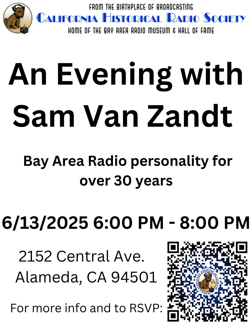 California Historical Radio Society California Historical Radio Society  Alameda promotion flier on Digifli com