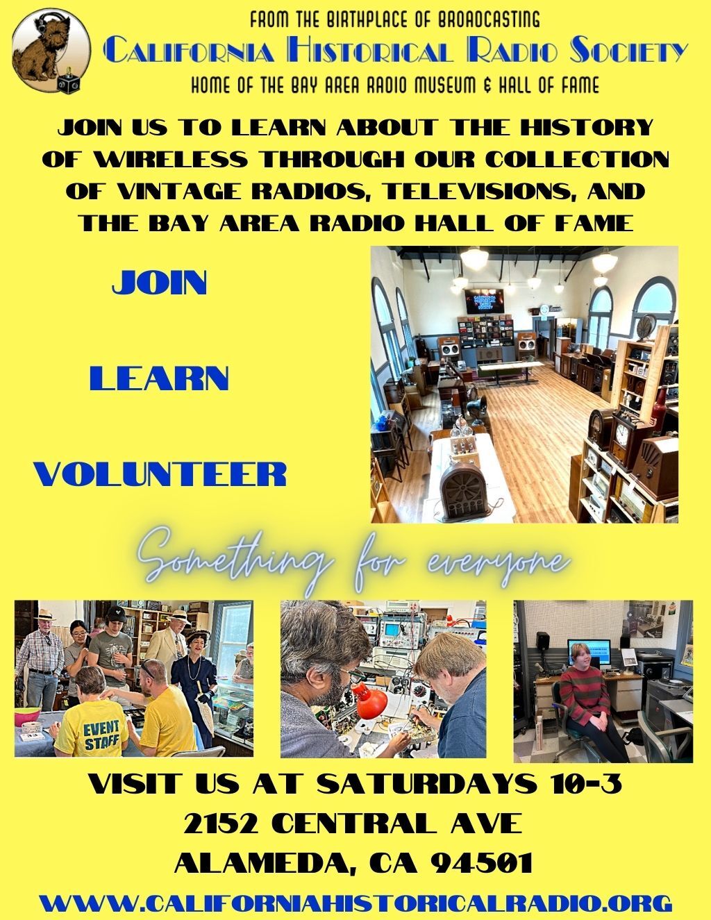 California Historical Radio Society Explore the History of Broadcasting at the California Historical Radio Society promotion flier on Digifli com