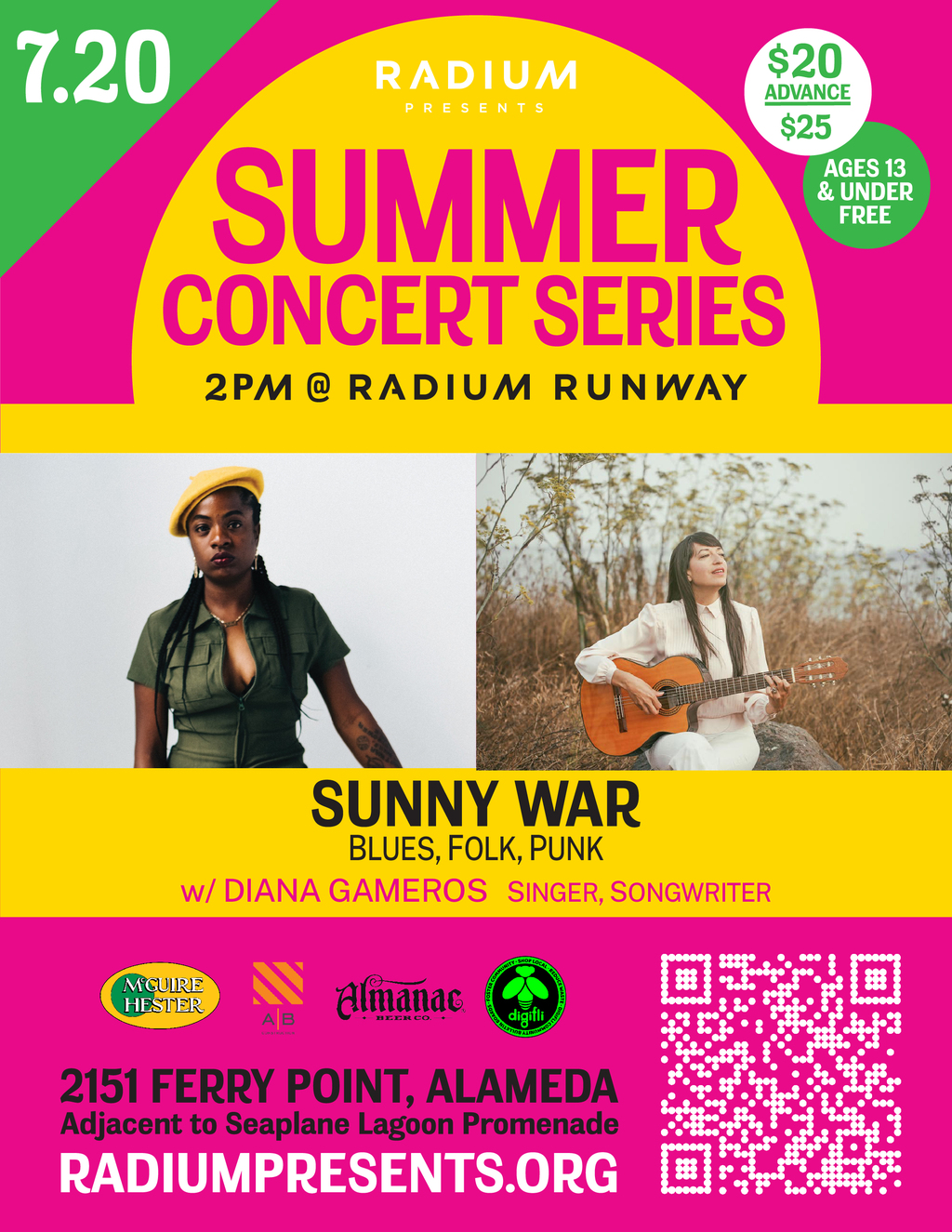 Radium Runway Join Us for the Radium Runway Summer Concert Series  promotion flier on Digifli com