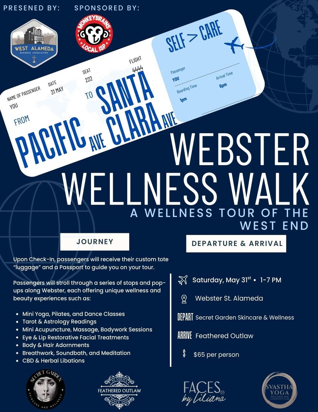Al Fresco Dining Park   The Healing Garden Webster St  Alameda promotion flier on Digifli com
