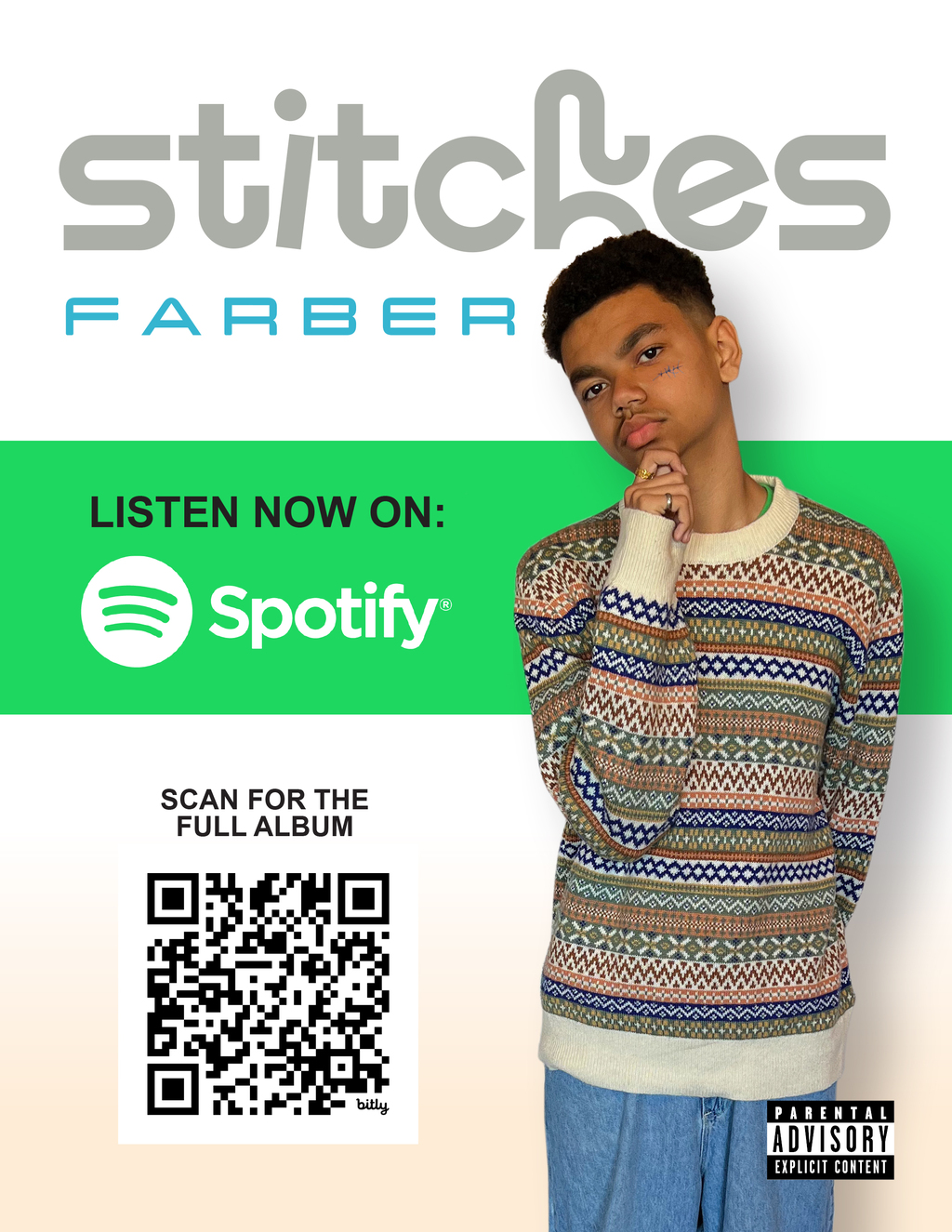 unkown Discover the New Sounds of  Stitches  by Farber  promotion flier on Digifli com