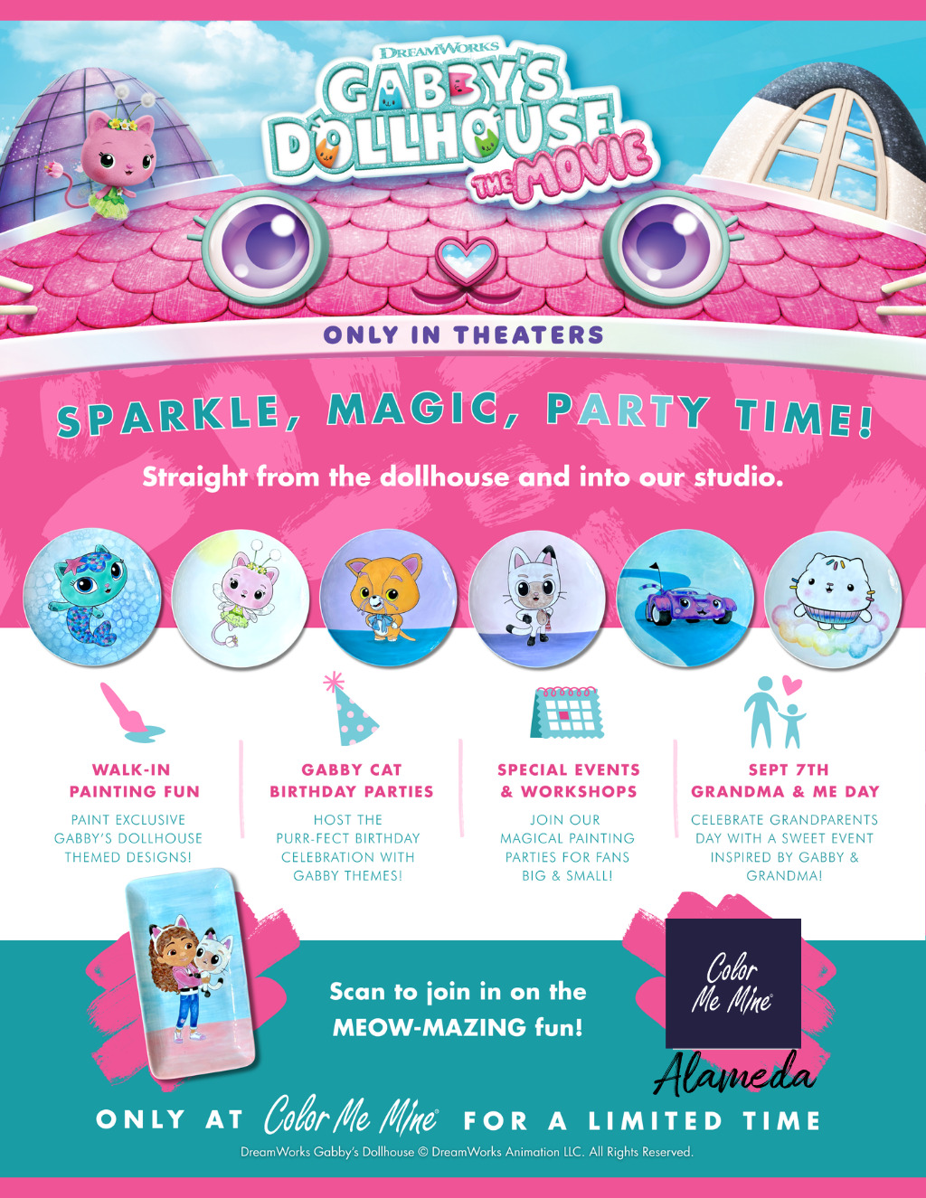 Color Me Mine Color Me Mine  Alameda promotion flier on Digifli com