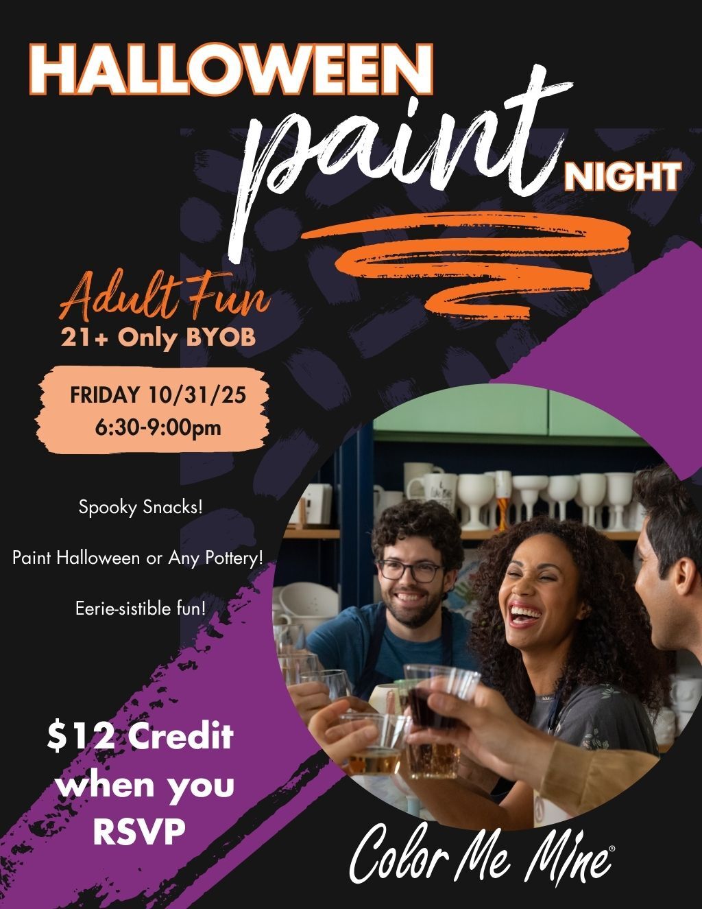 Color Me Mine Color Me Mine  Alameda promotion flier on Digifli com