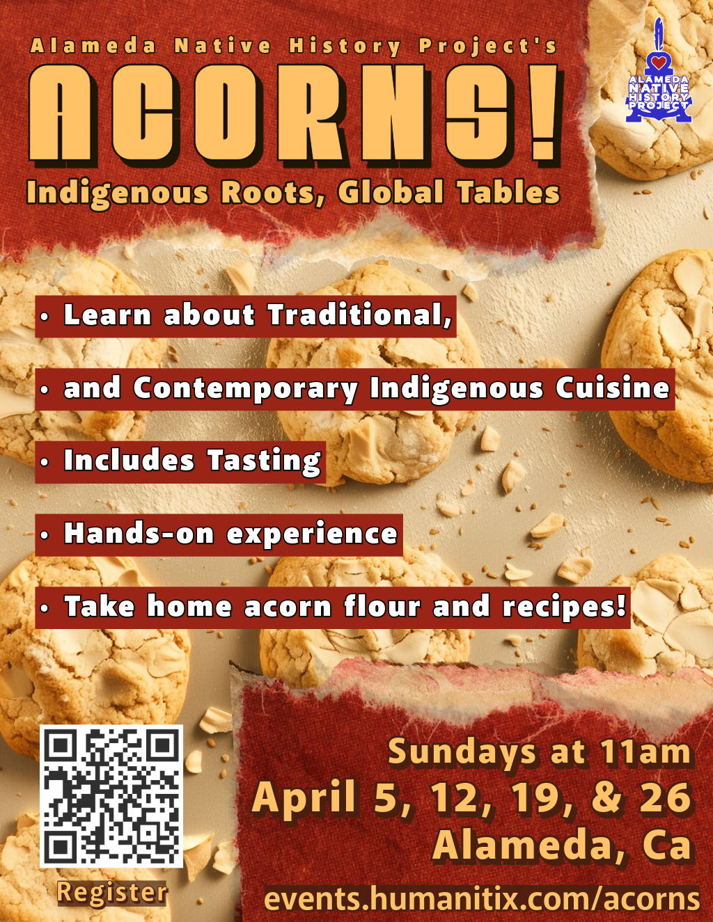 unkown Discover the Flavorful Evolution of Cuisine at Acorns in Alameda  CA  promotion flier on Digifli com