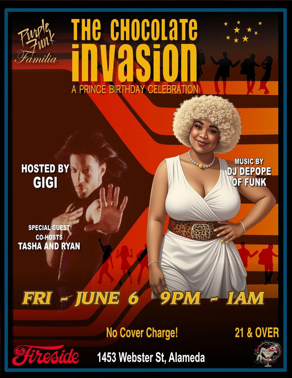 The Fireside Lounge The Fireside  Alameda promotion flier on Digifli com