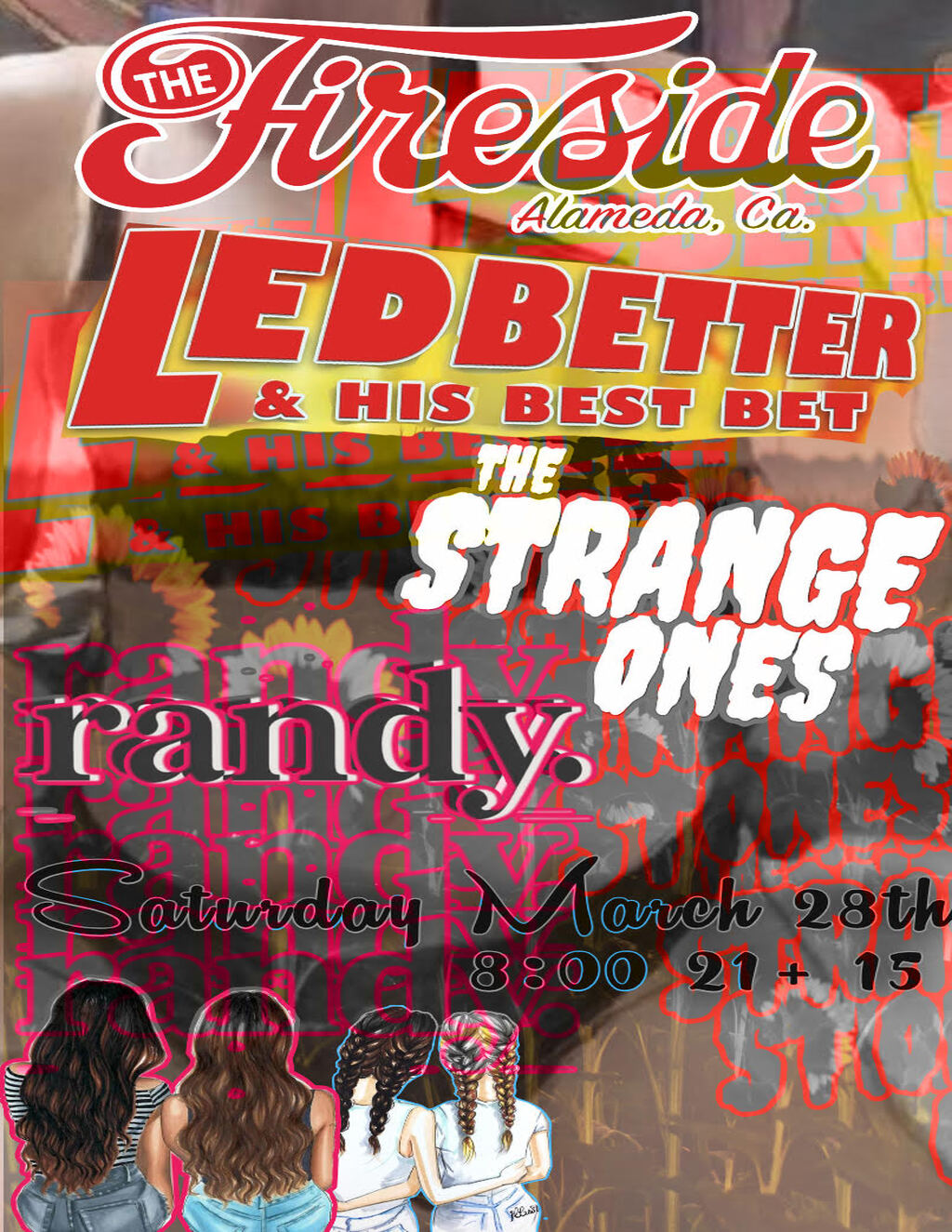 Fireside The Fireside Lounge  Alameda  Live Music Event promotion flier on Digifli com