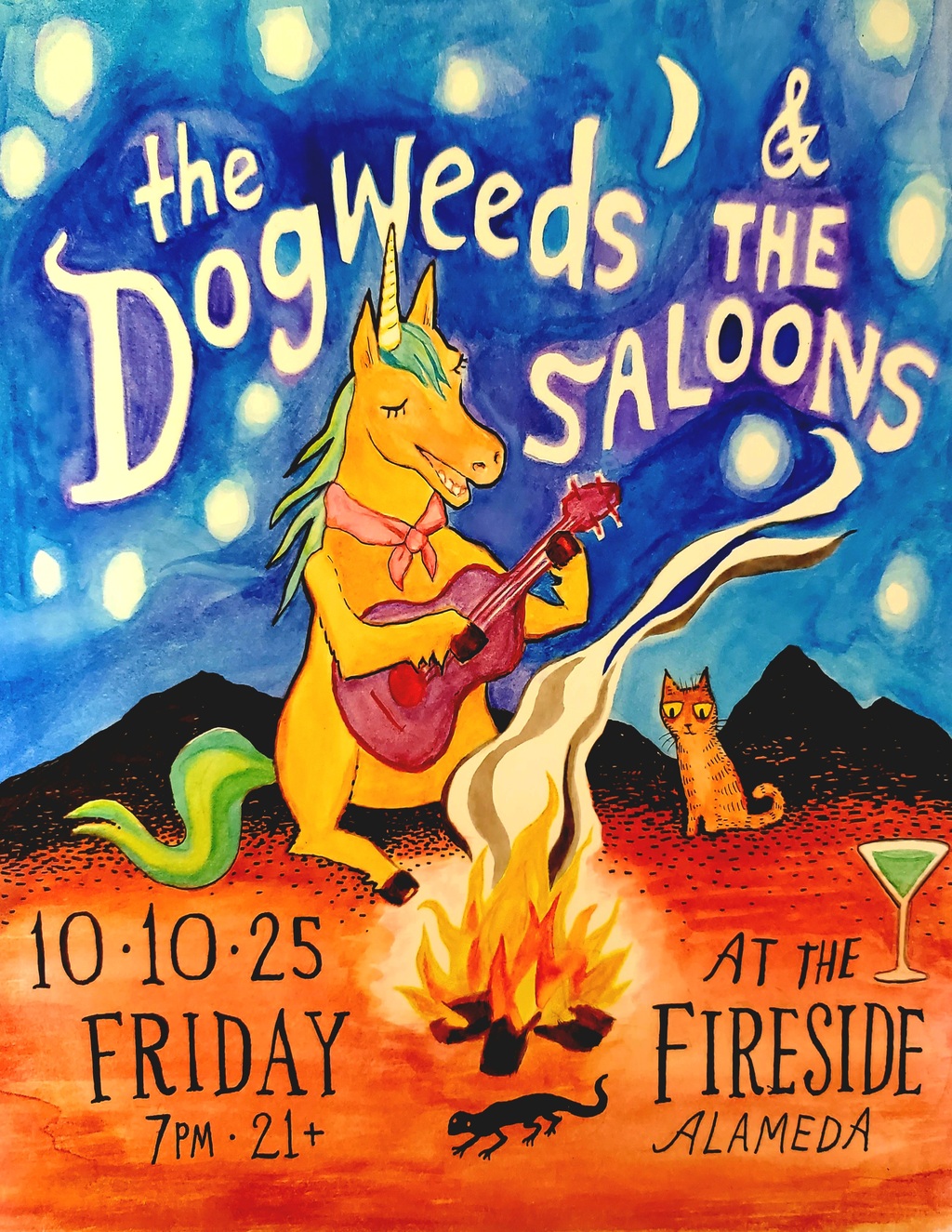 The Fireside Lounge The Fireside Lounge  Alameda promotion flier on Digifli com