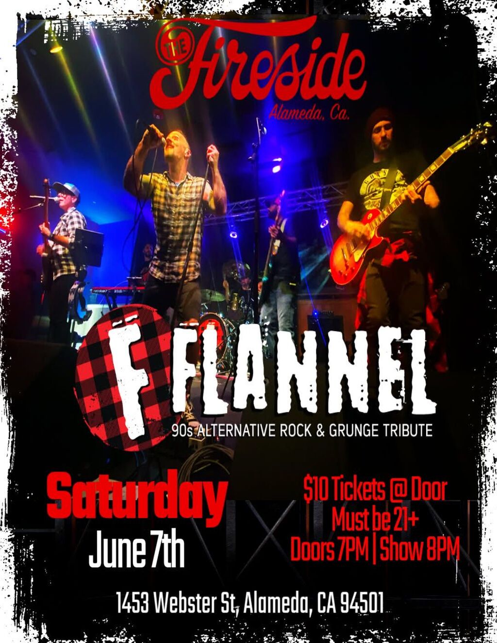 The Fireside Lounge The Fireside  Alameda promotion flier on Digifli com