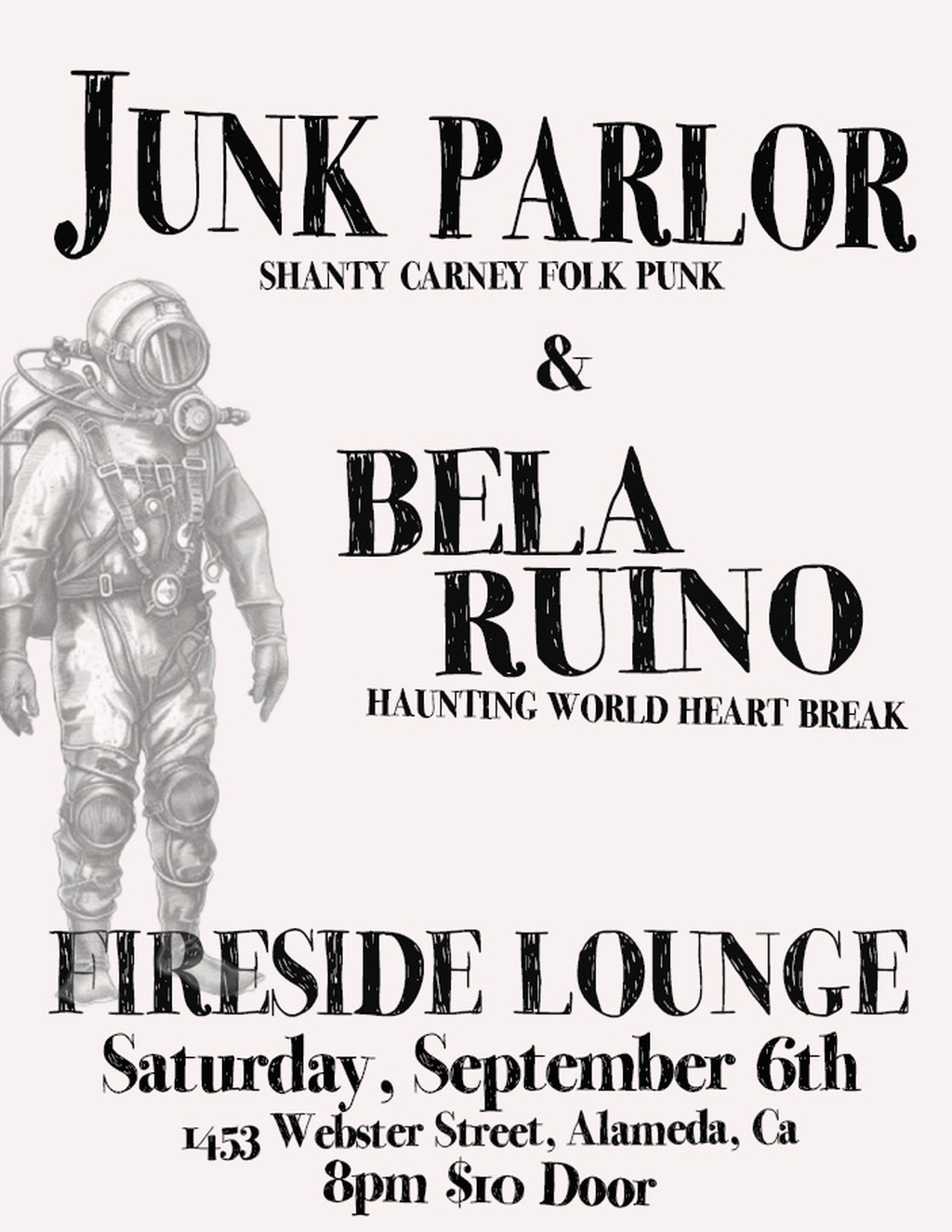 The Fireside Lounge Fireside Lounge  Alameda promotion flier on Digifli com