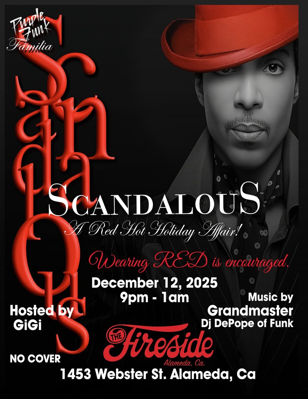 The Fireside Lounge The Fireside  Alameda promotion flier on Digifli com
