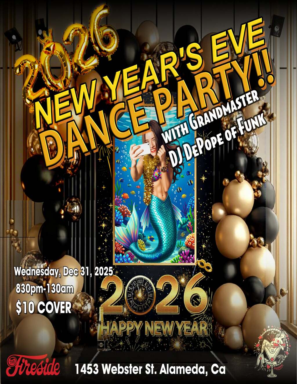 The Fireside Lounge Fireside Lounge  Alameda  CA promotion flier on Digifli com