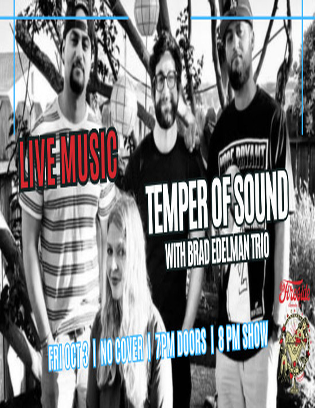 The Fireside Lounge Fireside Lounge  Alameda promotion flier on Digifli com