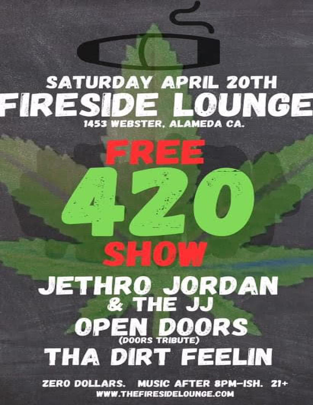 The Fireside Lounge Saturday Night at the Fireside Lounge  A Must Attend Event  promotion flier on Digifli com