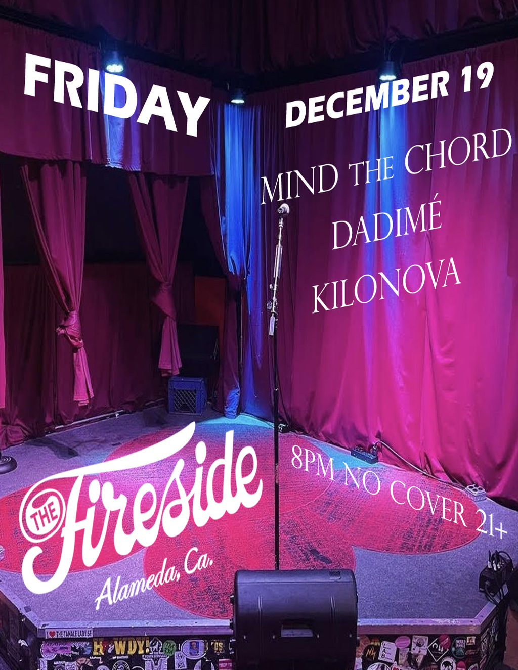 The Fireside Lounge The Fireside  Alameda  CA promotion flier on Digifli com