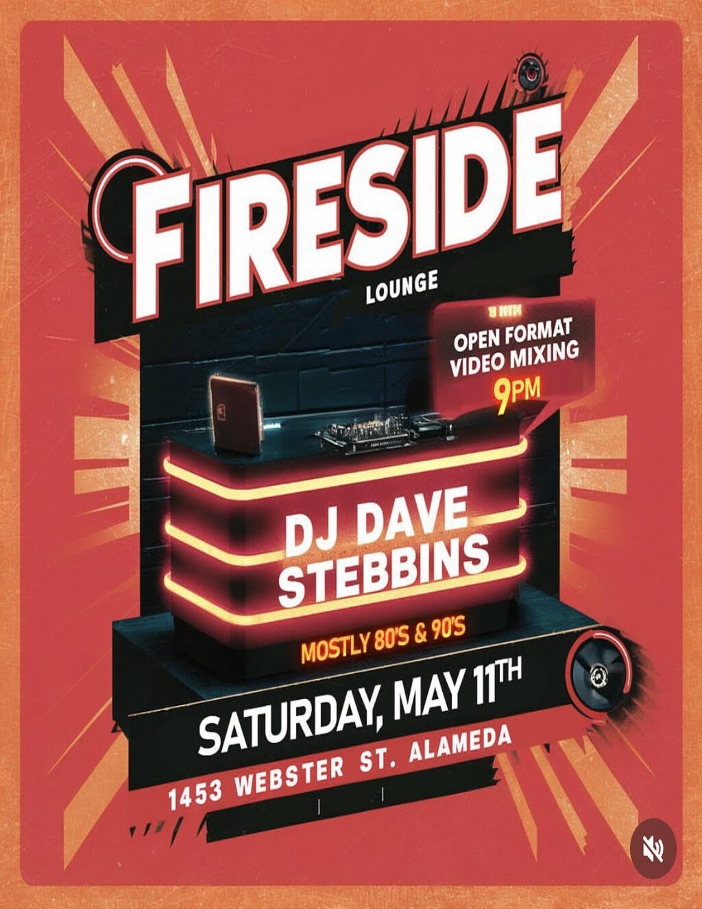 The Fireside Lounge Welcome to the Fireside Lounge  promotion flier on Digifli com