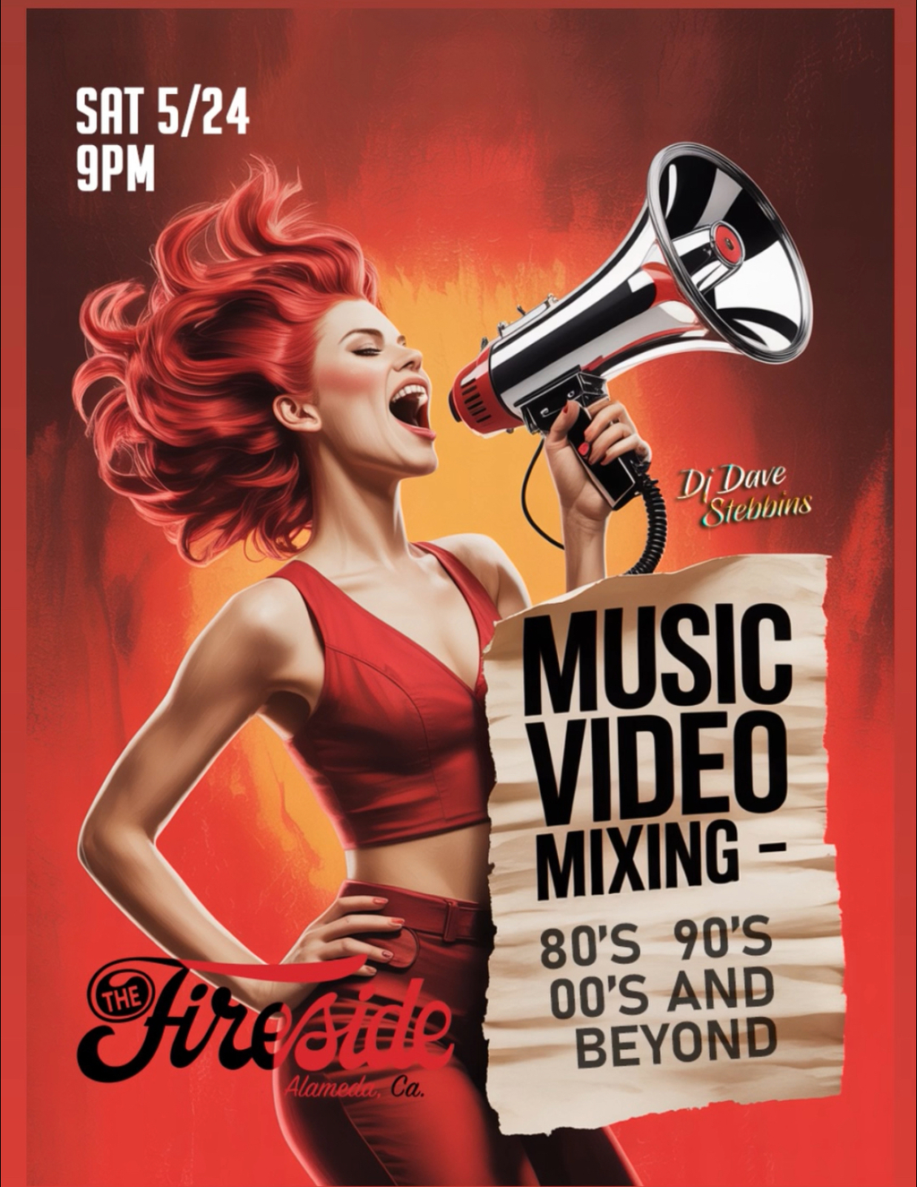 The Fireside Lounge The Fireside  Alameda promotion flier on Digifli com