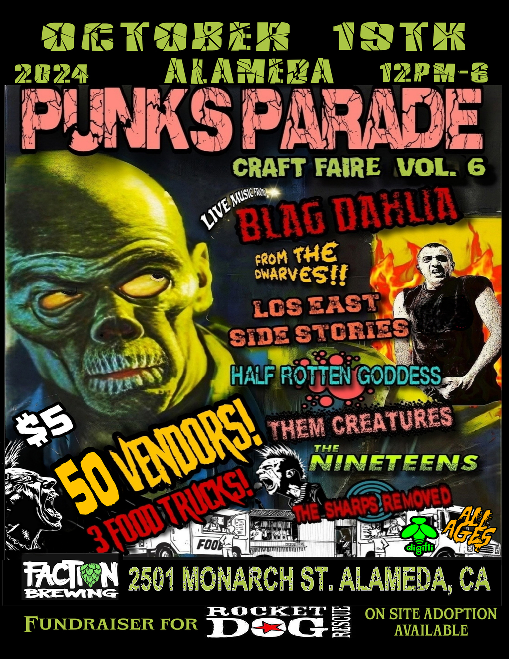 unkown Punks Parade Craft Faire Vol  6  Don t Miss the Ultimate Punk Rock Fest  promotion flier on Digifli com