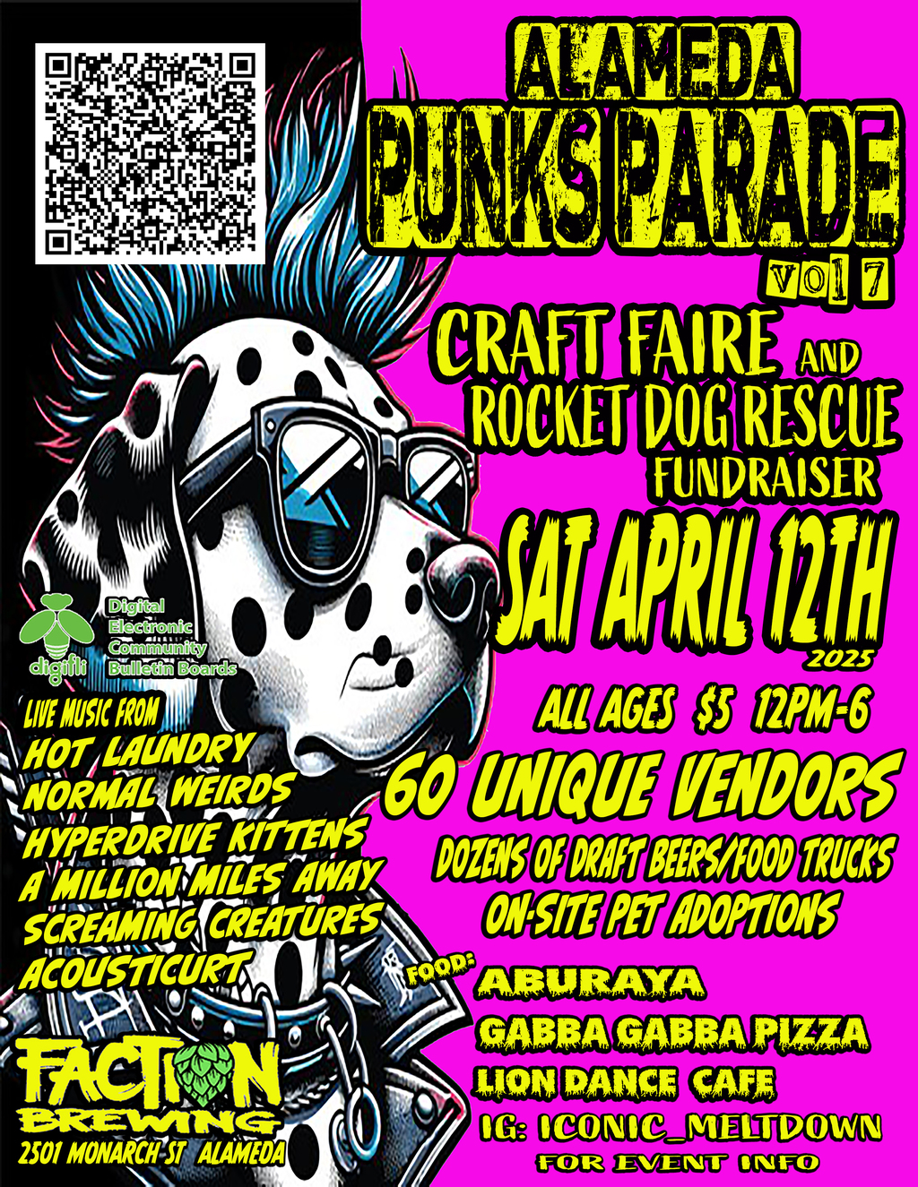 unkown Unleash the Fun at Faction Brewing  The Alameda Punks Parade is Coming  promotion flier on Digifli com