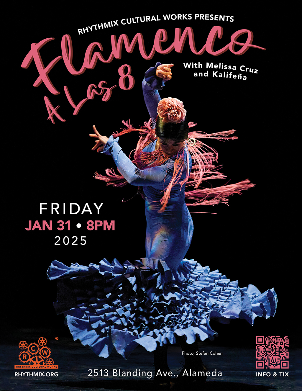 Rhythmix Cultural Works Flamenco Fever Hits Alameda at Rhythmix Cultural Works  promotion flier on Digifli com