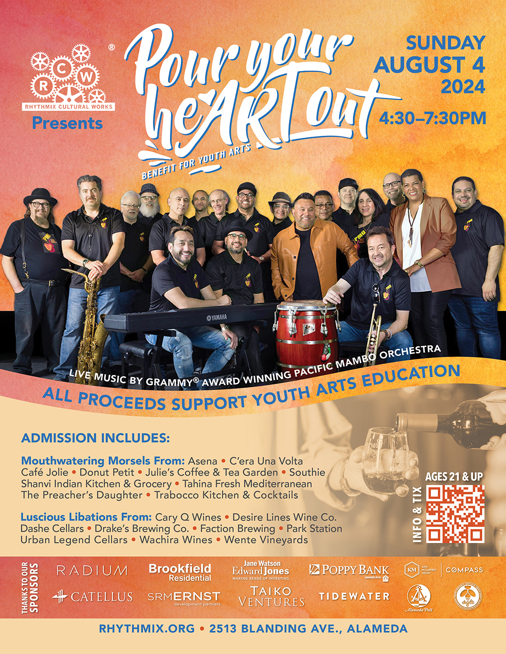 Rhythmix Cultural Works Pour Your heART Out  A Can t Miss Event in Alameda  promotion flier on Digifli com