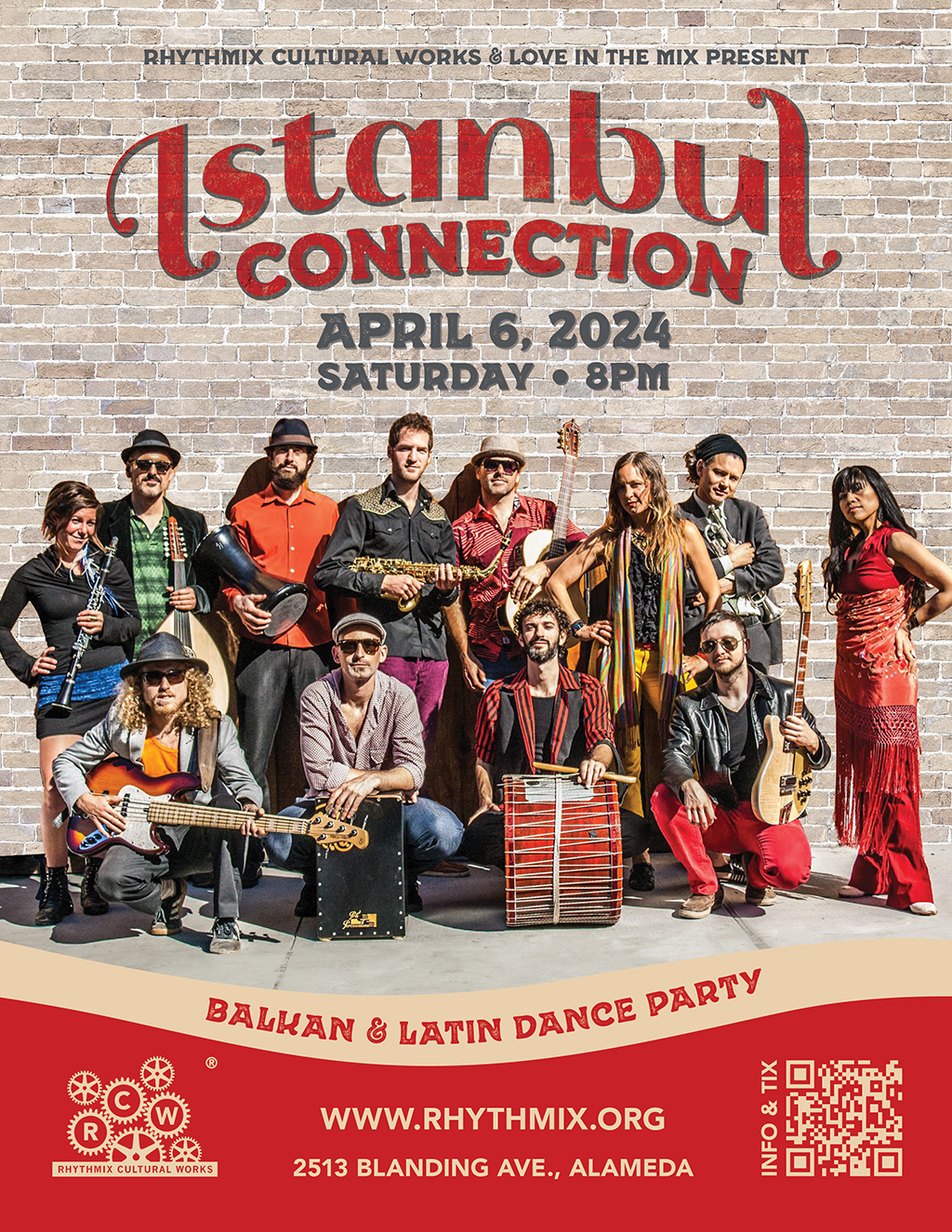 Rhythmix Cultural Works RHYTHMIX CULTURAL WORKS   LOVE IN THE MIX PRESENT CONNECTION APRIL 6  2024 SATURDAY 8PM BALKAN   LATIN DANCE PARTY promotion flier on Digifli com