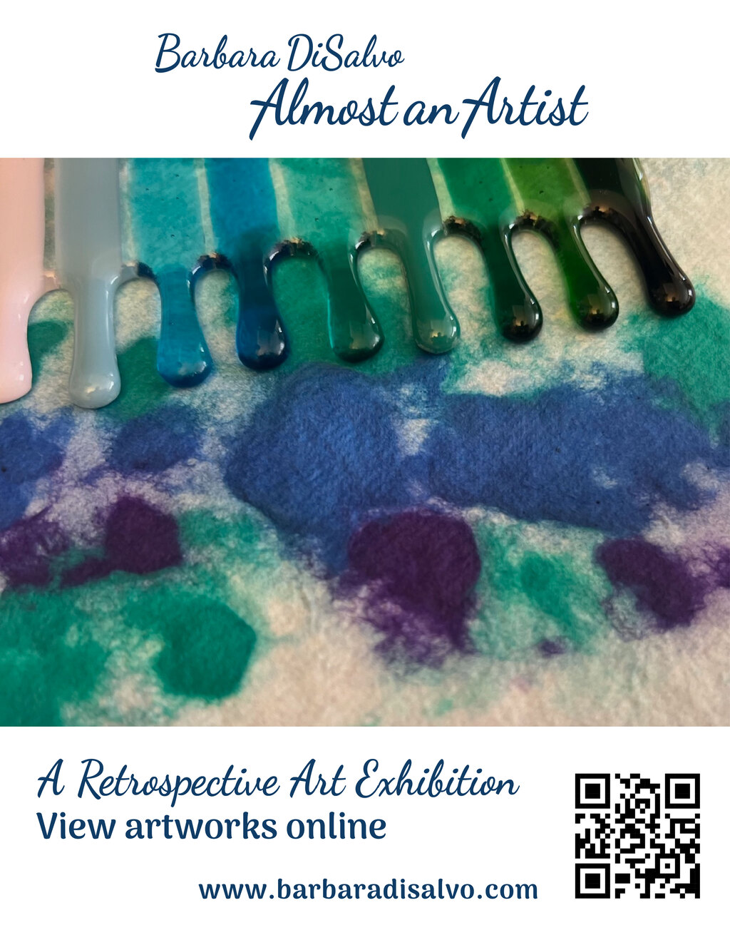 unkown Barbara DiSalvo Art Exhibition promotion flier on Digifli com