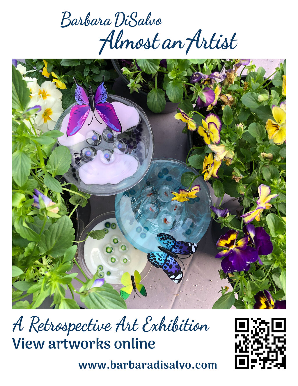unkown Barbara DiSalvo Online Art Exhibition promotion flier on Digifli com