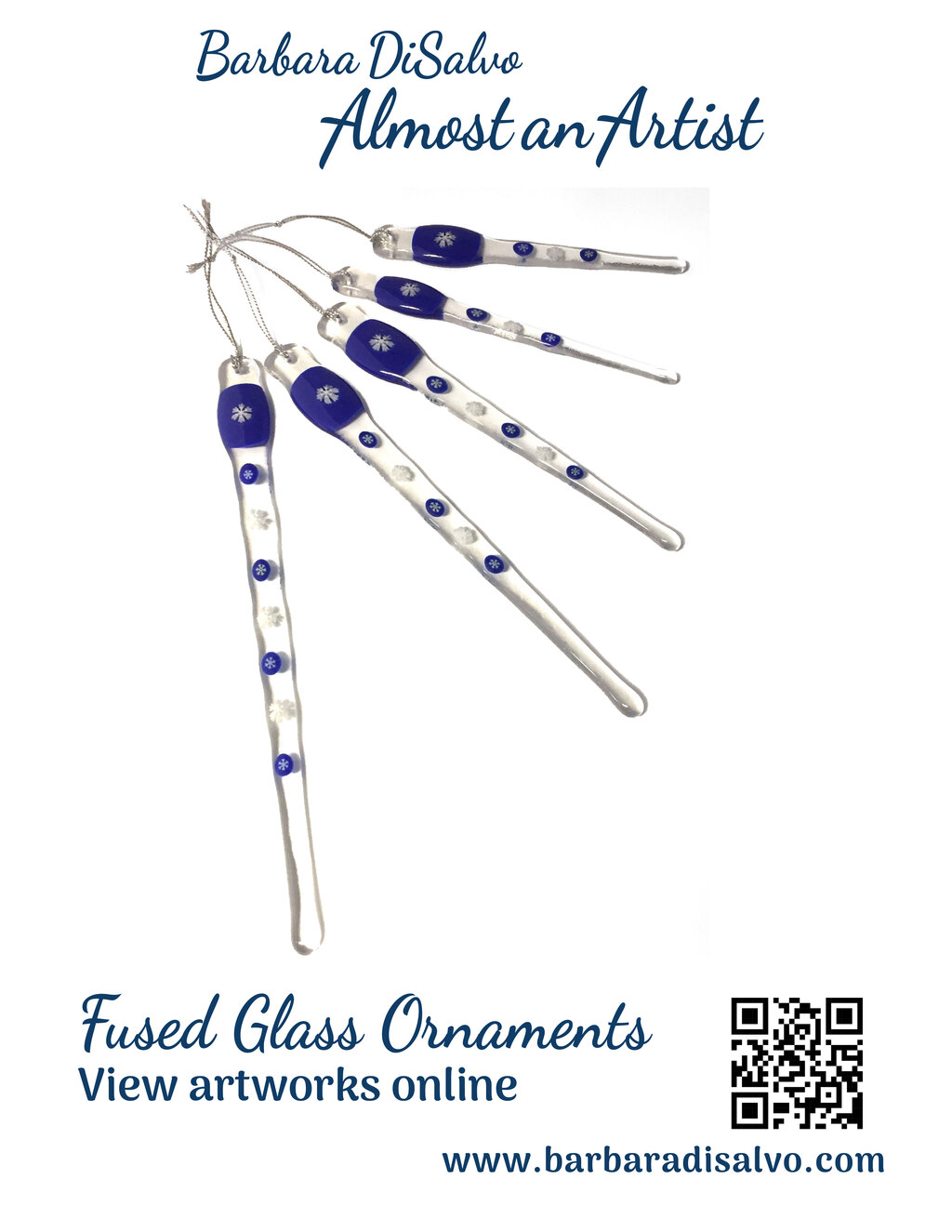  Barbara DiSalvo   Fused Glass Ornaments Online Event promotion flier on Digifli com